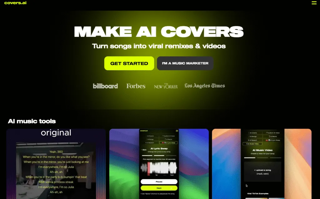 Скріншот Covers AI